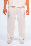 بنطلون كتان بيج - Beige Linen Trousers